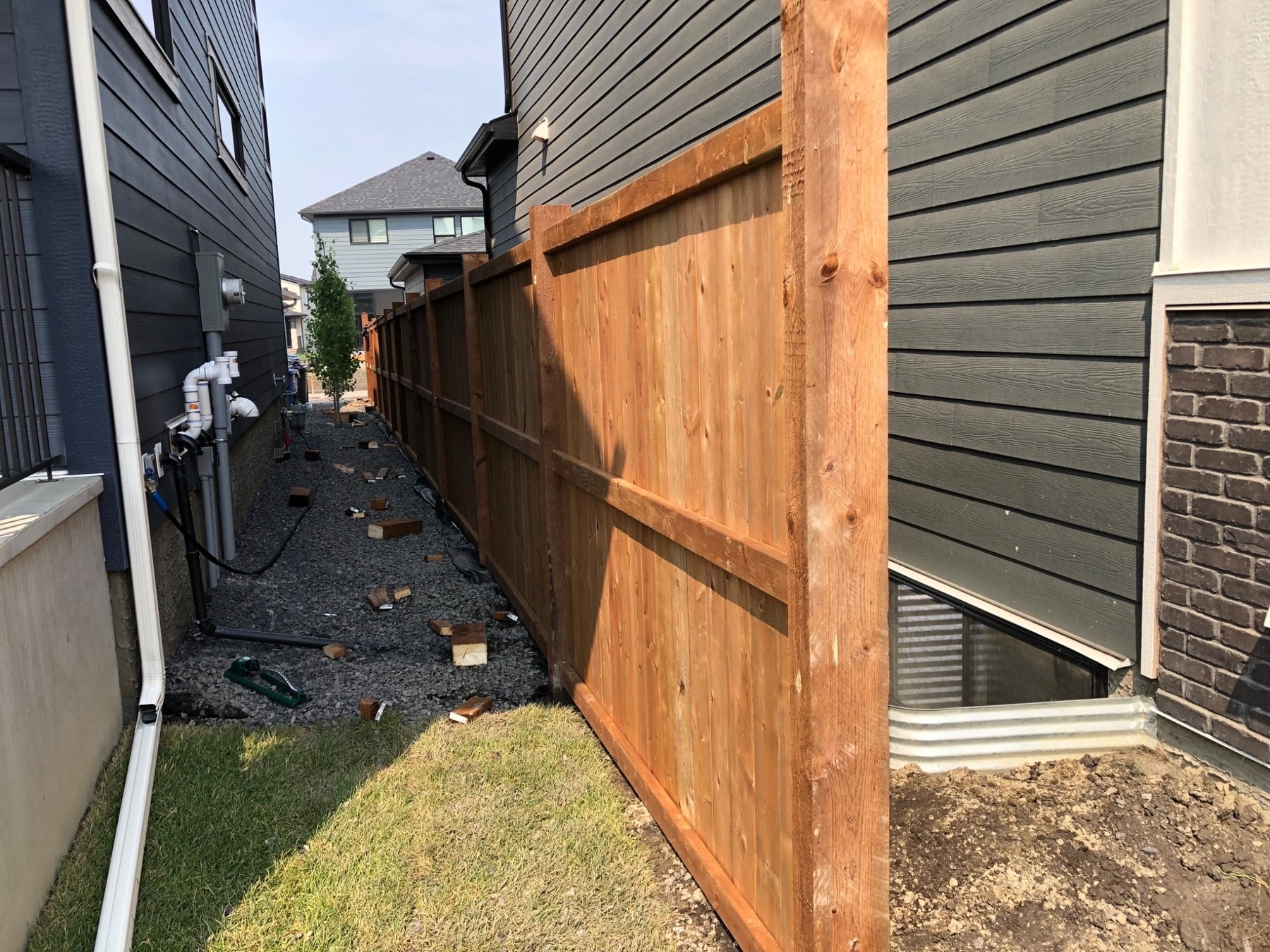 Fence between homes