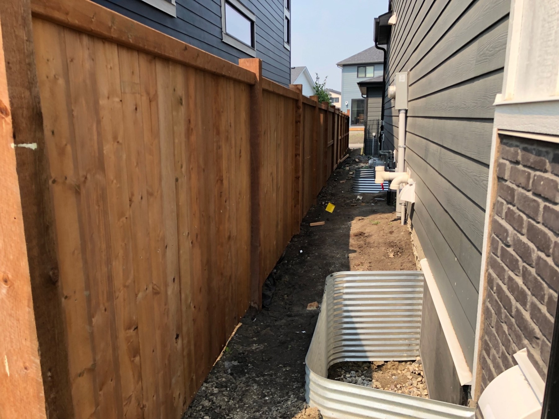 Fence line progress