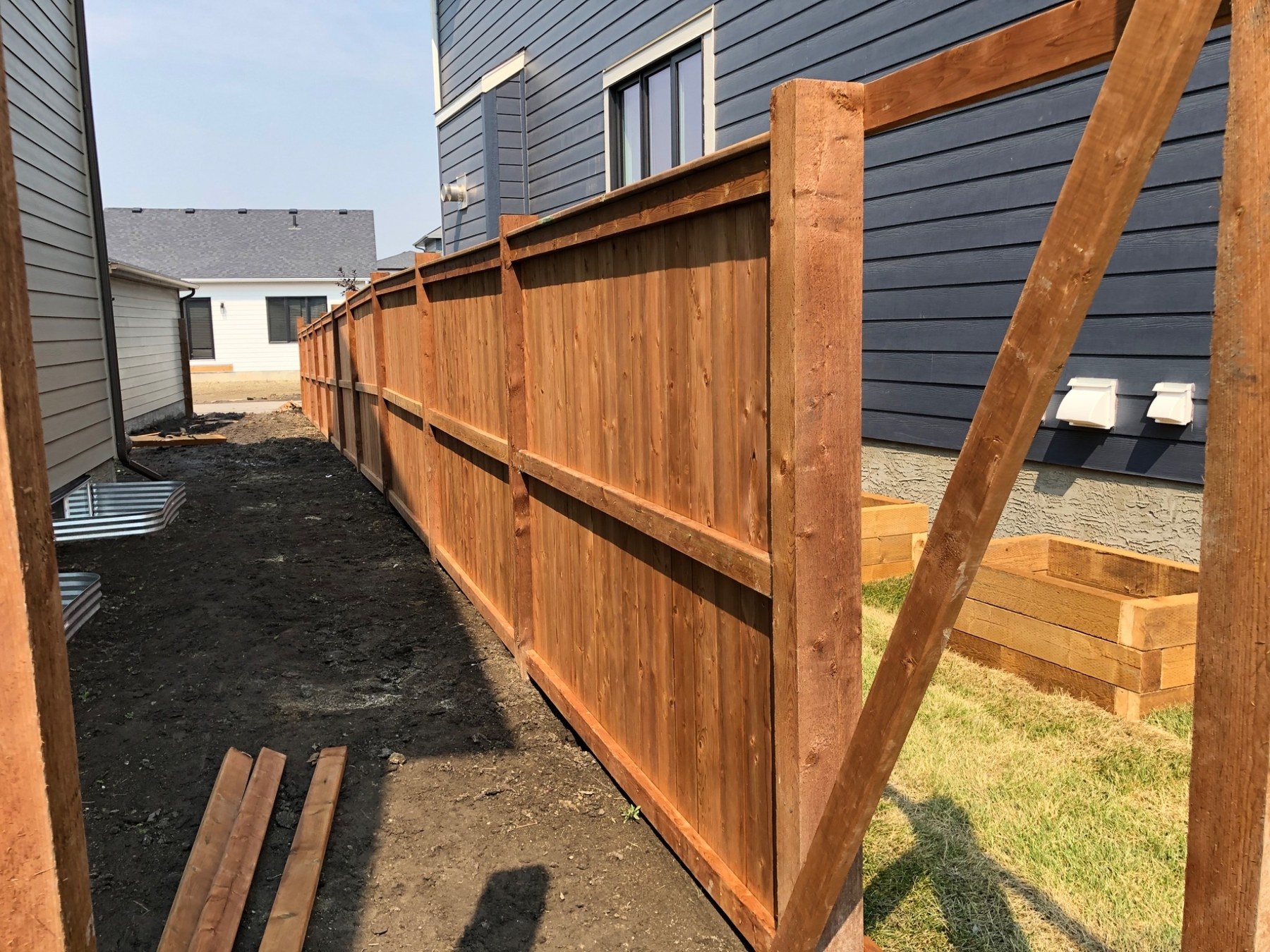 Fence section progress