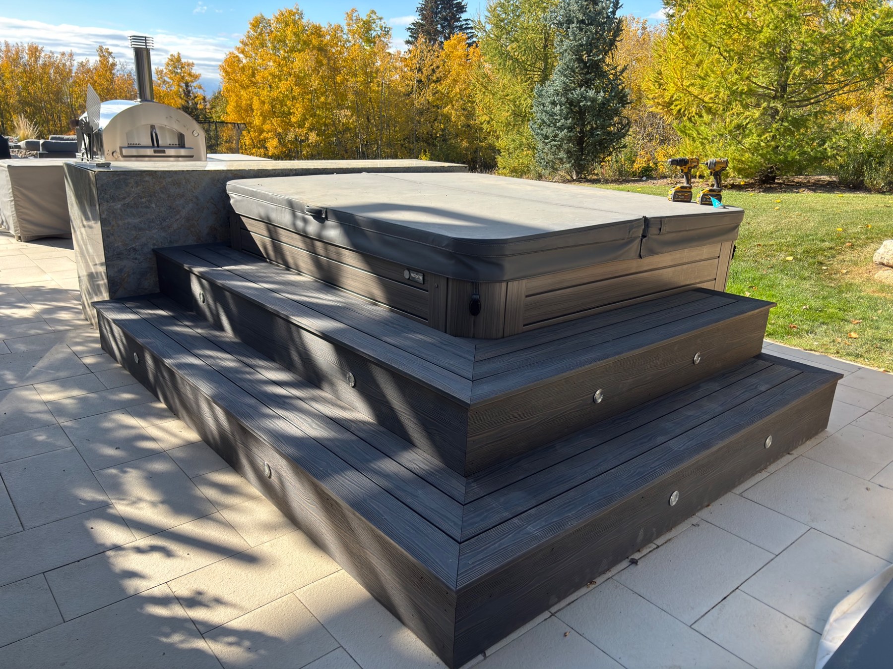 Custom hot tub steps project thumbnail