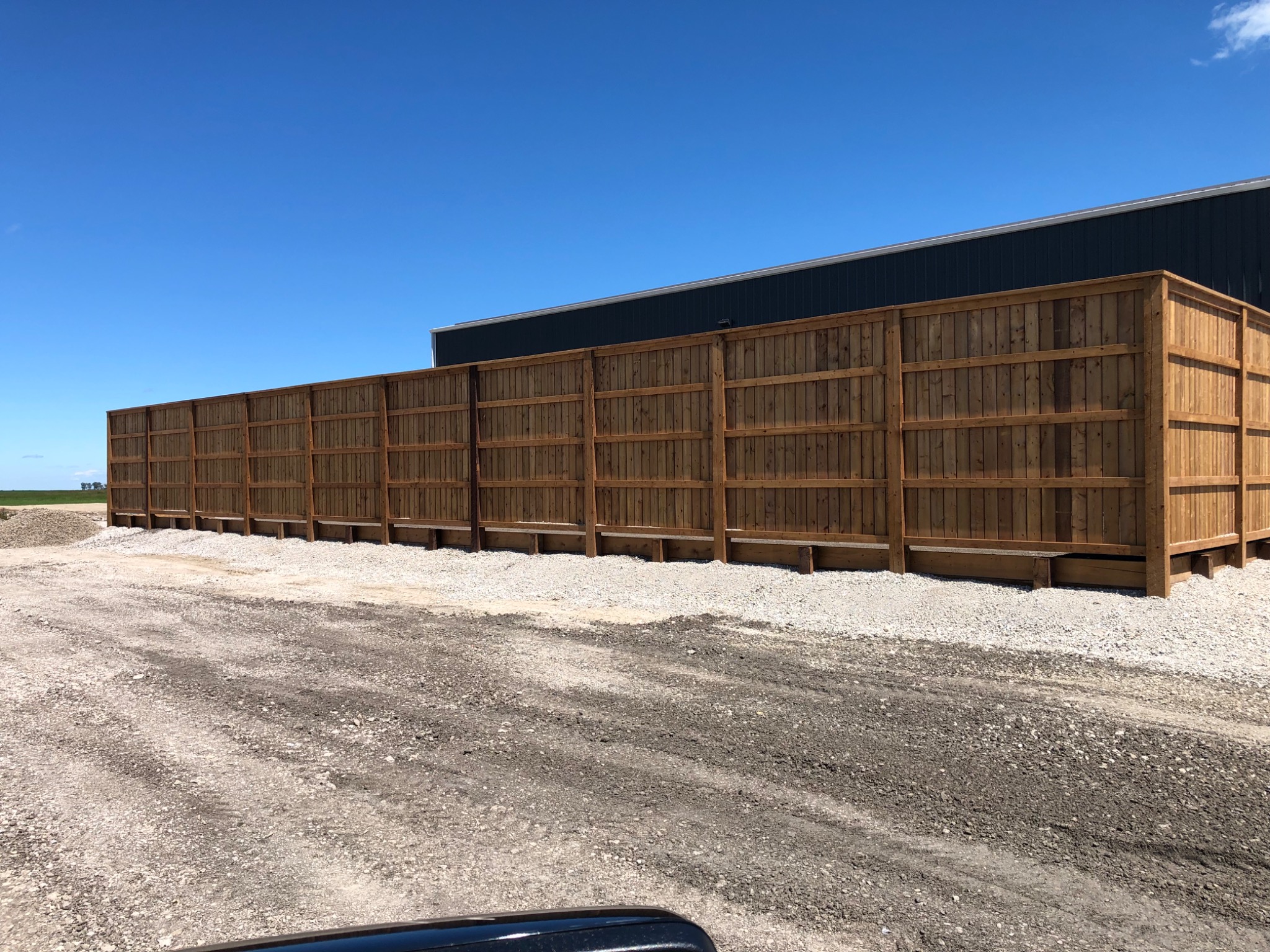 Fence corner view